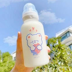 Juwas Strawberry Bear Printed Baby Juice Bottle NEW ARRIVAL