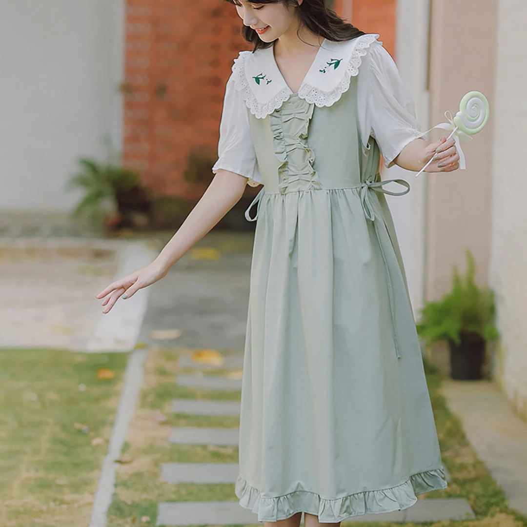 Juwas College Style Summer Loose Dress Set NEW ARRIVAL 5 Juwas College Style Summer Loose Dress Set NEW ARRIVAL