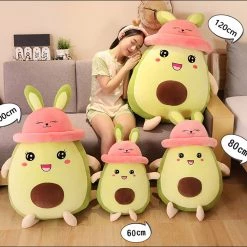 Juwas NEW ARRIVAL Green Avocado Plush Toy With Blanket