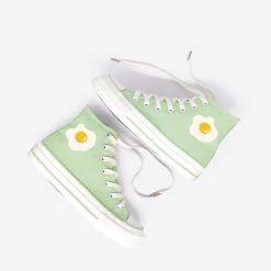 Juwas Pastel Aesthetic Fashion Egg Print Sneakers NEW ARRIVAL