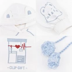 -Juwas NEW ARRIVAL Simple Kawaii Hamster Themed Hoodie Dress 10 -Juwas NEW ARRIVAL Simple Kawaii Hamster Themed Hoodie Dress