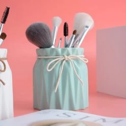 Juwas Kawaii Mini Pastel Jars Makeup Brush/Pen Holder