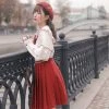 -Juwas NEW ARRIVAL Lolita Girl Fashion Ruffles Long Sleeved Blouse