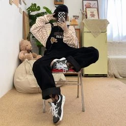 Juwas NEW ARRIVAL Grizzly Bear Velvet Overalls Pants