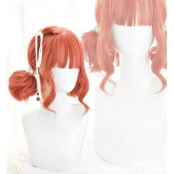 Juwas Fashion & Beauty Candy Red Full Bangs Short Hair Wig