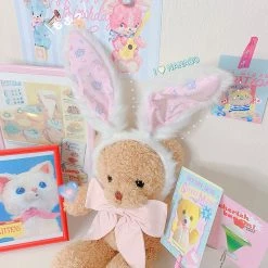 Juwas NEW ARRIVAL Cute Big Furry Bunny Ears Headband