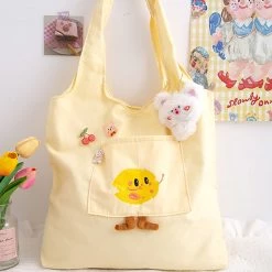 Juwas NEW ARRIVAL Yellow Sandwich Tote Bag