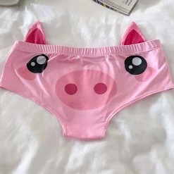 Juwas NEW ARRIVAL Pink Piggy Sexy Underwear