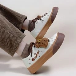 Juwas Cute Bunny Milk Tea Canvas Sneaker 13 Juwas Cute Bunny Milk Tea Canvas Sneaker