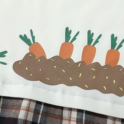 Juwas Rabbit Carrot Doll Collar Sweatshirt CLOTHING