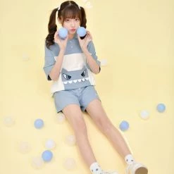 Juwas Kawaii Deep Sea Monster Hoodie And Shorts