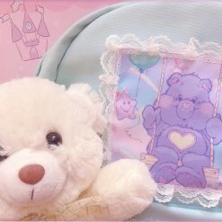 Juwas Kawaii Care Bear Pastel Blue Lace Backpack NEW ARRIVAL