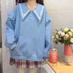 Juwas CLOTHING Sweet Bunny Ears Loose Sweatshirt