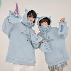 Juwas Cute Monster Changeful Letter Hoodie NEW ARRIVAL