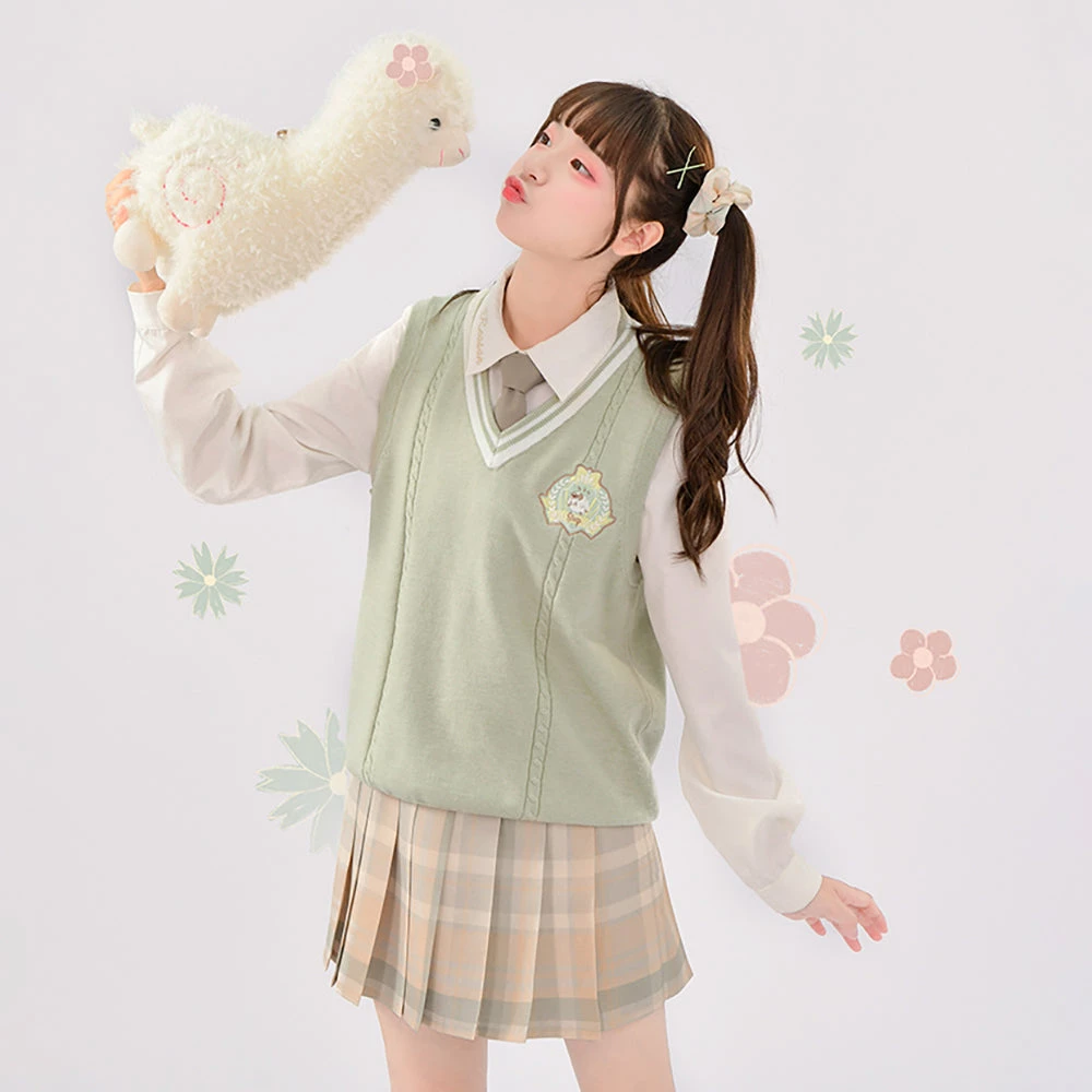 Juwas Kawaii School Uniform Knitted Vest NEW ARRIVAL 5 Juwas Kawaii School Uniform Knitted Vest NEW ARRIVAL