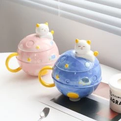 Juwas Kitty Planet Ceramic Mug NEW ARRIVAL