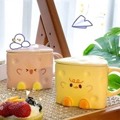 Juwas Cute Cheese Mug