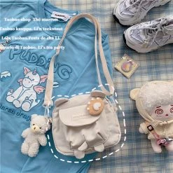 Juwas Cute Bear Ears Head Mini Crossbody Bag HOME&LIFESTYLE