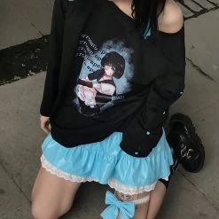 Juwas Gothic Asymmetry Loose Hoodie NEW ARRIVAL