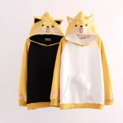 Juwas Cute Shiba Inu Warm Hoodie