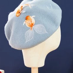 Juwas CLOTHING Goldfish Handmade Beret