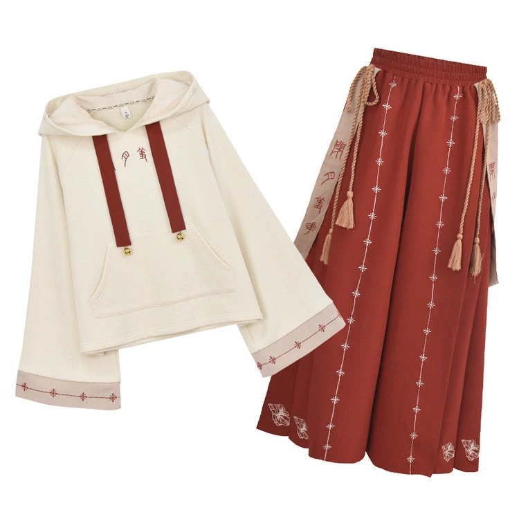 -Juwas Elegant Chinese Text Embroidery Hoodie And Pants 8 -Juwas Elegant Chinese Text Embroidery Hoodie And Pants