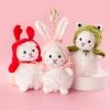 Juwas NEW ARRIVAL Hoodie Plush Cartoon Animal Keychain
