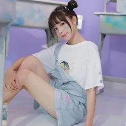 Juwas Other World Oil Paint White Tees