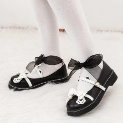 Juwas Lolita Girl Cat Paw Uniform Shoes
