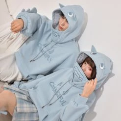 Juwas Cute Monster Changeful Letter Hoodie NEW ARRIVAL