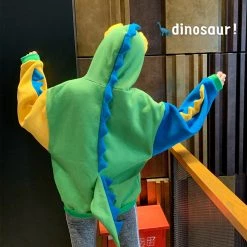 Juwas.com Online Store NEW ARRIVAL Color Block Dinosaur Monster Hoodie