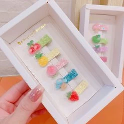 Juwas Fruit Theme Hair Clips Collection (5pcs)