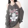 Juwas Angel Printed Loose T-shirt