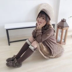 -Juwas Lolita Vintage Heart Ribbon Leather Shoes