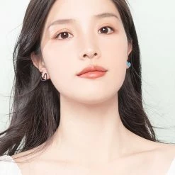 Juwas Fashion & Beauty Love Heart Sterling Silver Stud Earring Ear Clips