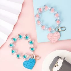Juwas NEW ARRIVAL Lovely Hearts Beads Wristlet Bracelet
