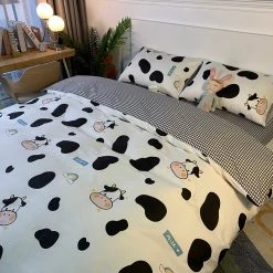 Juwas Adorable Cows Printed Queen Beddings Set NEW ARRIVAL