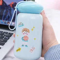 Juwas Cute Cartoon Print Water Bottle
