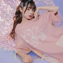 Juwas Kawaii Mr Bear Oversized T-Shirt NEW ARRIVAL
