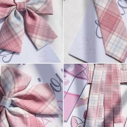 Juwas Pink JK Uniform Bow Ties & Ties