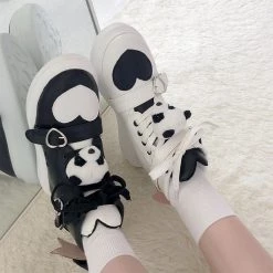 Juwas Bow Love Heart High Top Sneakers NEW ARRIVAL