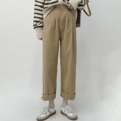 Juwas Pure Color Straight-Leg Pants NEW ARRIVAL