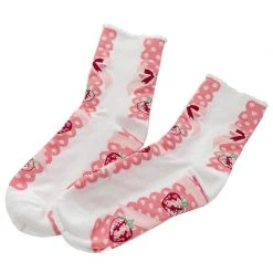 Juwas Sweet Strawberry Treats High Ankle Socks