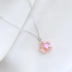 Juwas NEW ARRIVAL Lovely Star Pendant 925 Sterling Silver Necklace