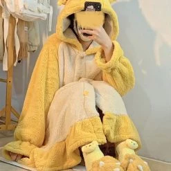 Juwas NEW ARRIVAL Lovely Bear Oversized Night Pajama Dress