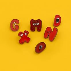 Juwas NEW ARRIVAL Cute Alphabet Letters Mini Pins