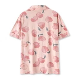 Juwas Peach Print Three Set Pajama Sleepwear