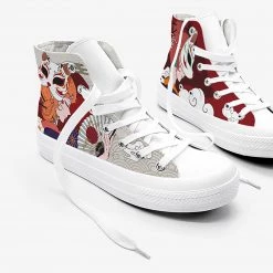 Juwas Shoes Graffiti Art Canvas Sneaakers