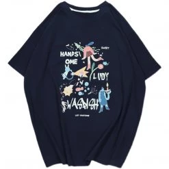 Juwas Graffiti Art Print Long T-shirt NEW ARRIVAL