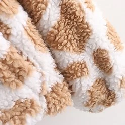 Juwas Cow Pattern Zipper Coat CLOTHING